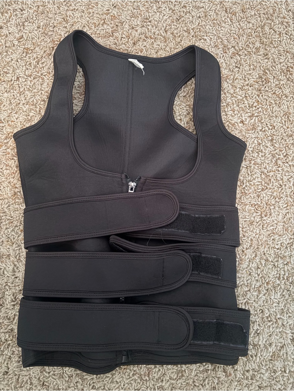 Black Compression Waist Trainer Vest for Women
